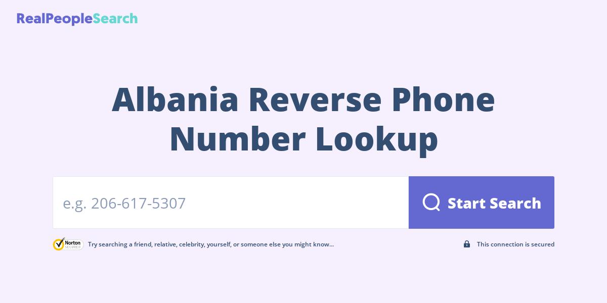 Albania Reverse Phone Number Lookup & Search