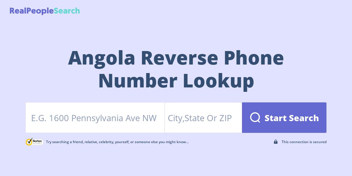 Angola Reverse Phone Number Lookup & Search