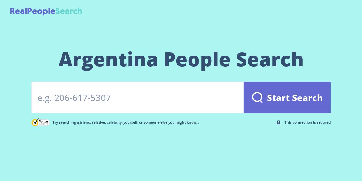 Argentina People Search