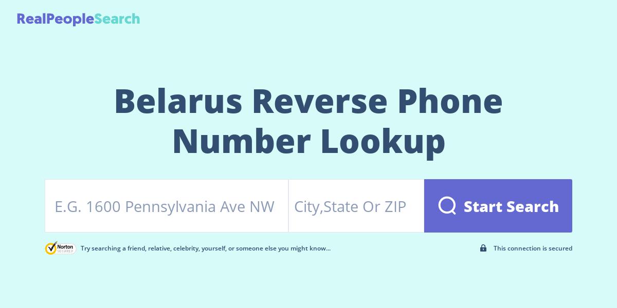 Belarus Reverse Phone Number Lookup & Search