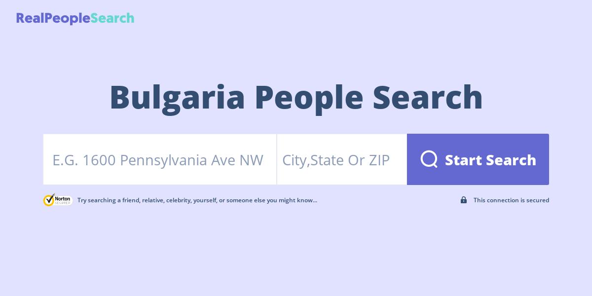 Bulgaria People Search