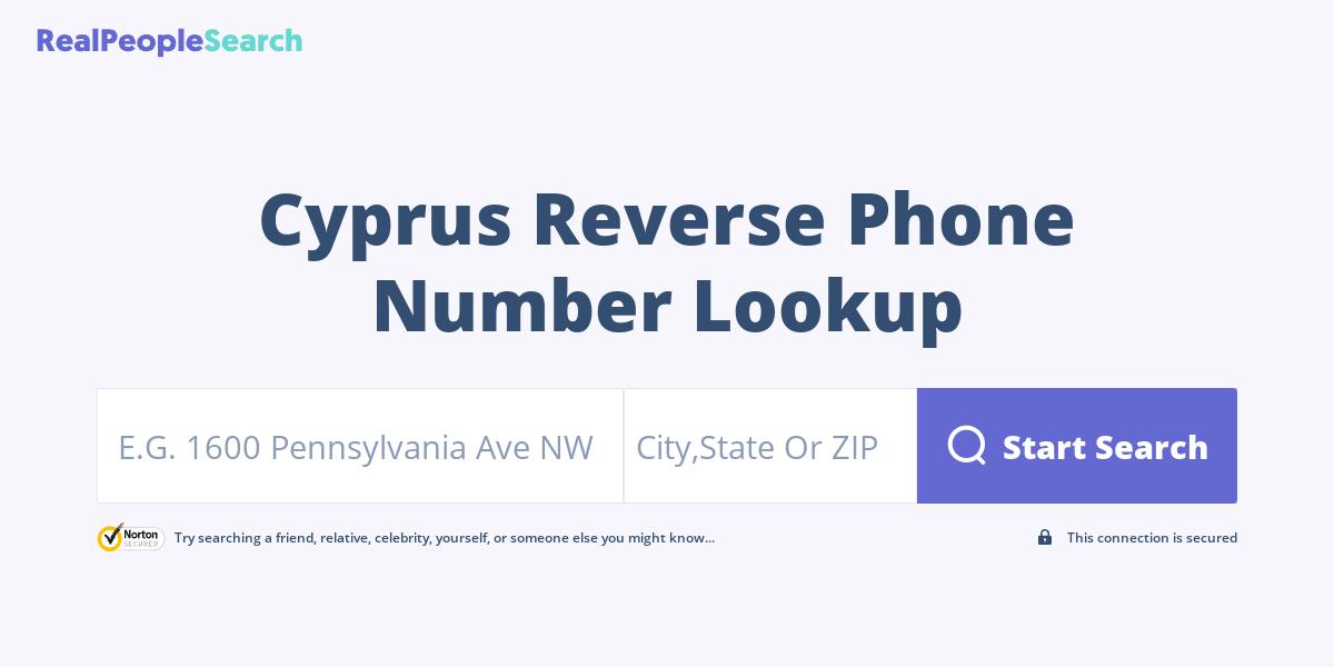Cyprus Reverse Phone Number Lookup & Search