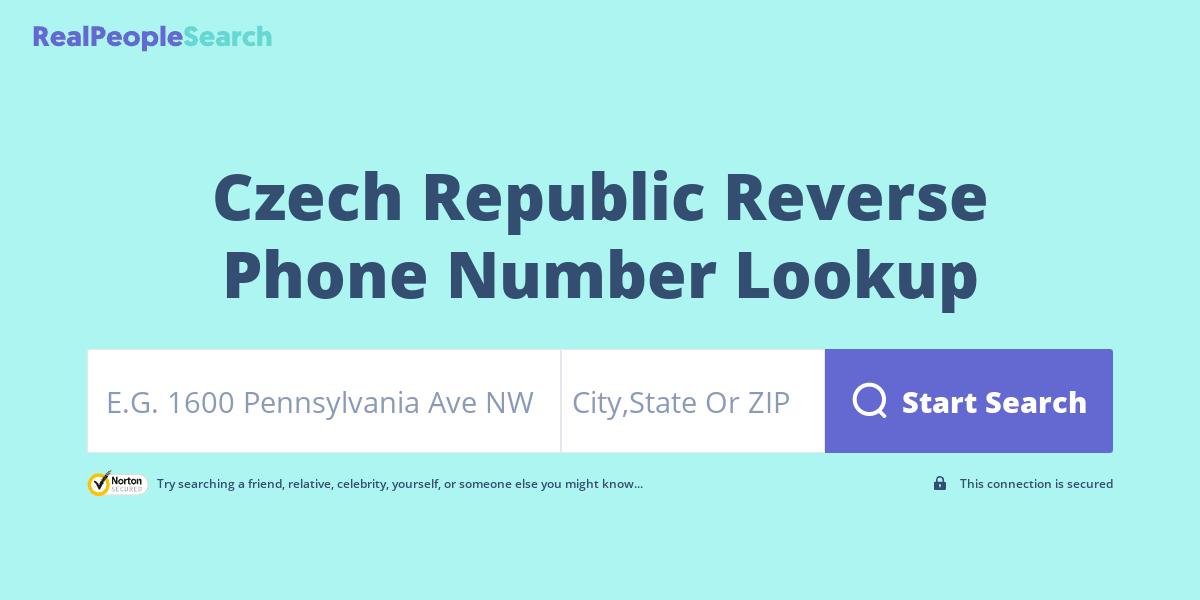 Czech Republic Reverse Phone Number Lookup & Search