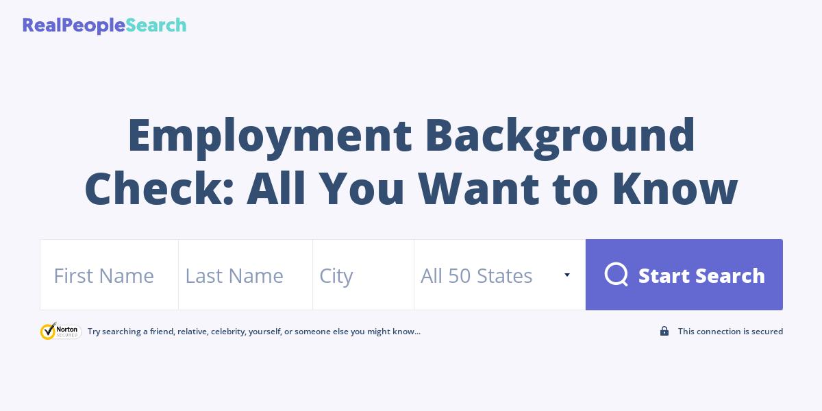 Employment Background Check: All You Want to Know