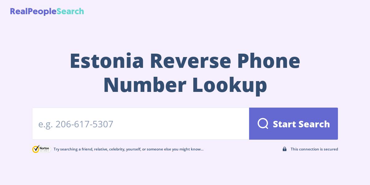 Estonia Reverse Phone Number Lookup & Search