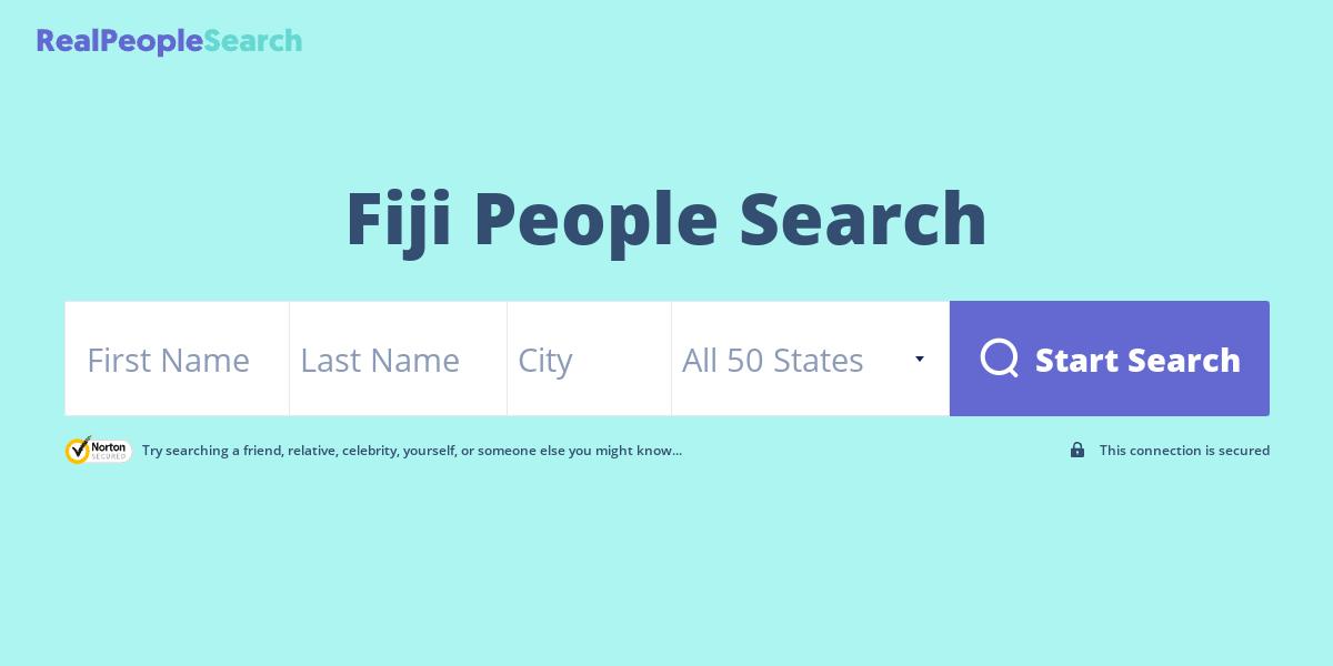 Fiji People Search