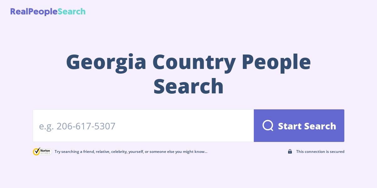 Georgia Country People Search