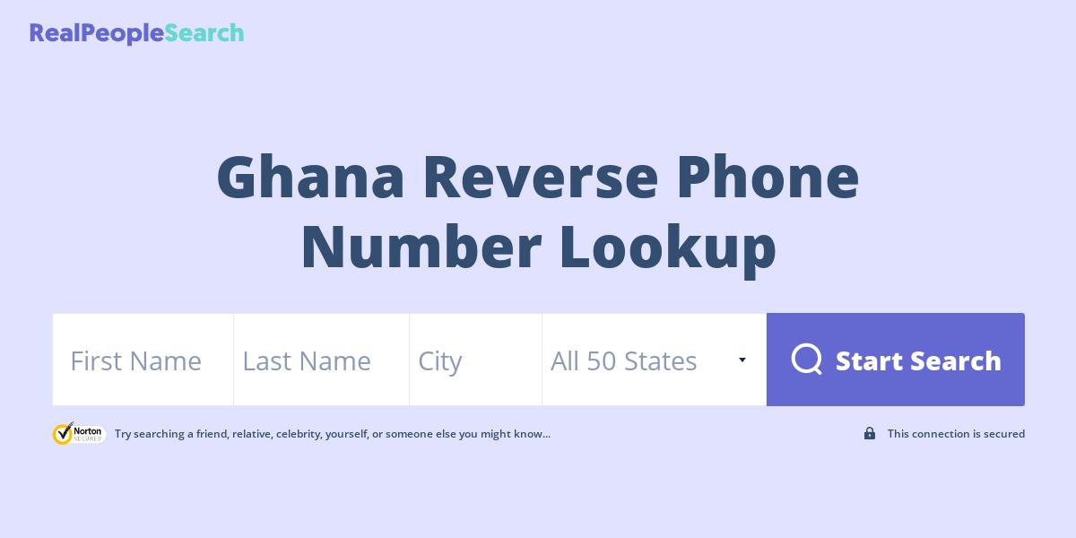 Ghana Reverse Phone Number Lookup & Search