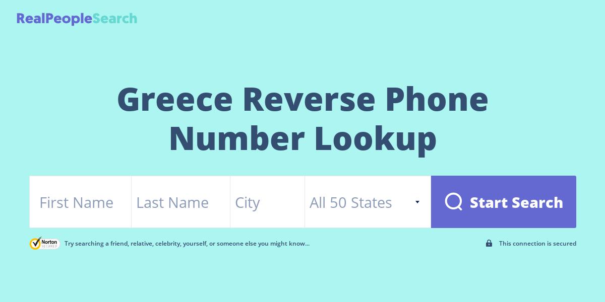 Greece Reverse Phone Number Lookup & Search