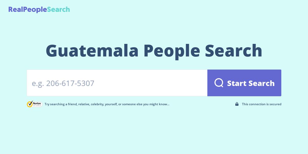 Guatemala People Search