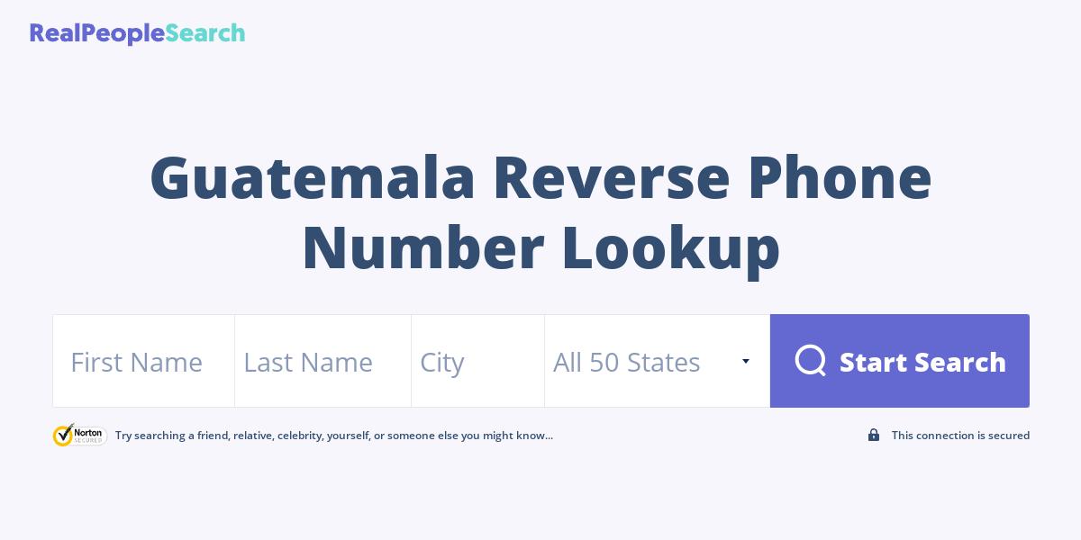 Guatemala Reverse Phone Number Lookup & Search