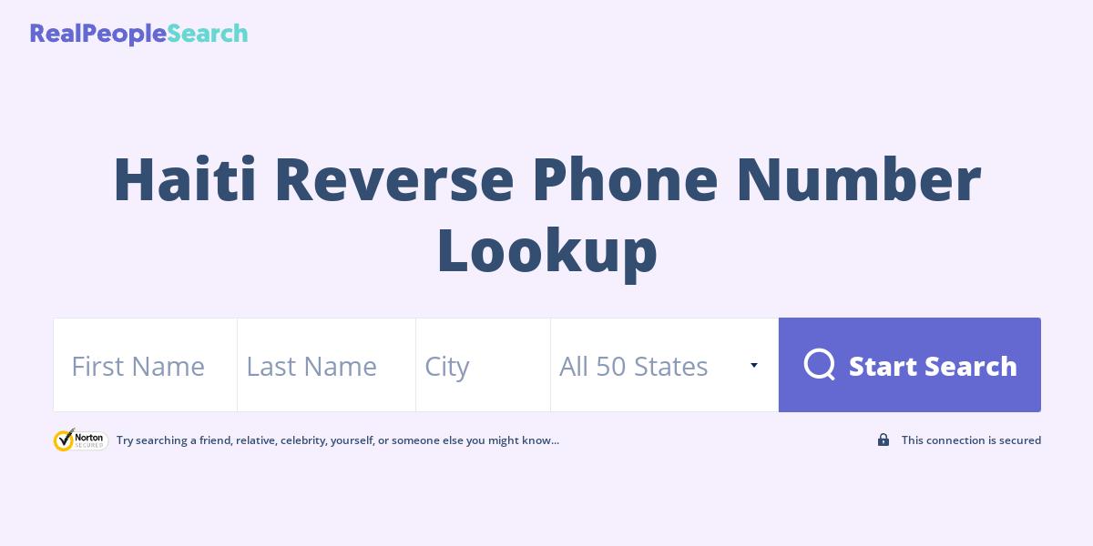 Haiti Reverse Phone Number Lookup & Search