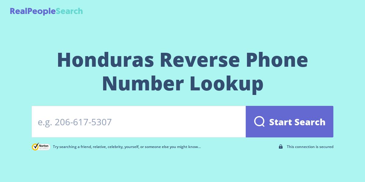 Honduras Reverse Phone Number Lookup & Search
