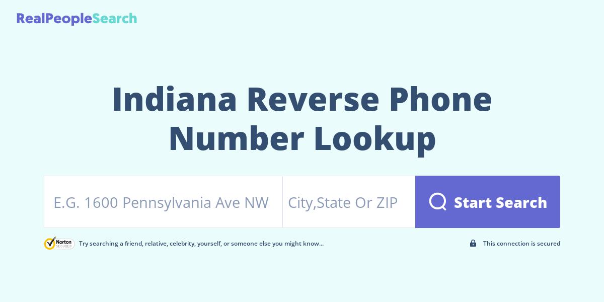 Indiana Reverse Phone Number Lookup & Search