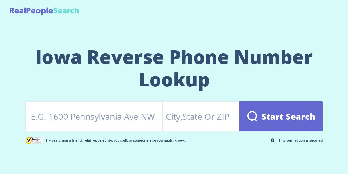 Iowa Reverse Phone Number Lookup & Search