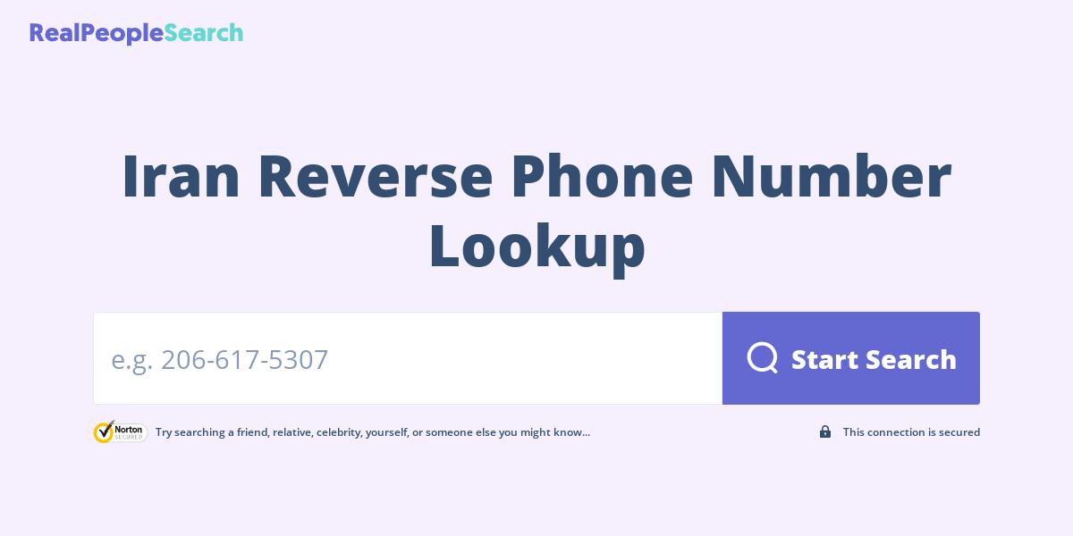 Iran Reverse Phone Number Lookup & Search