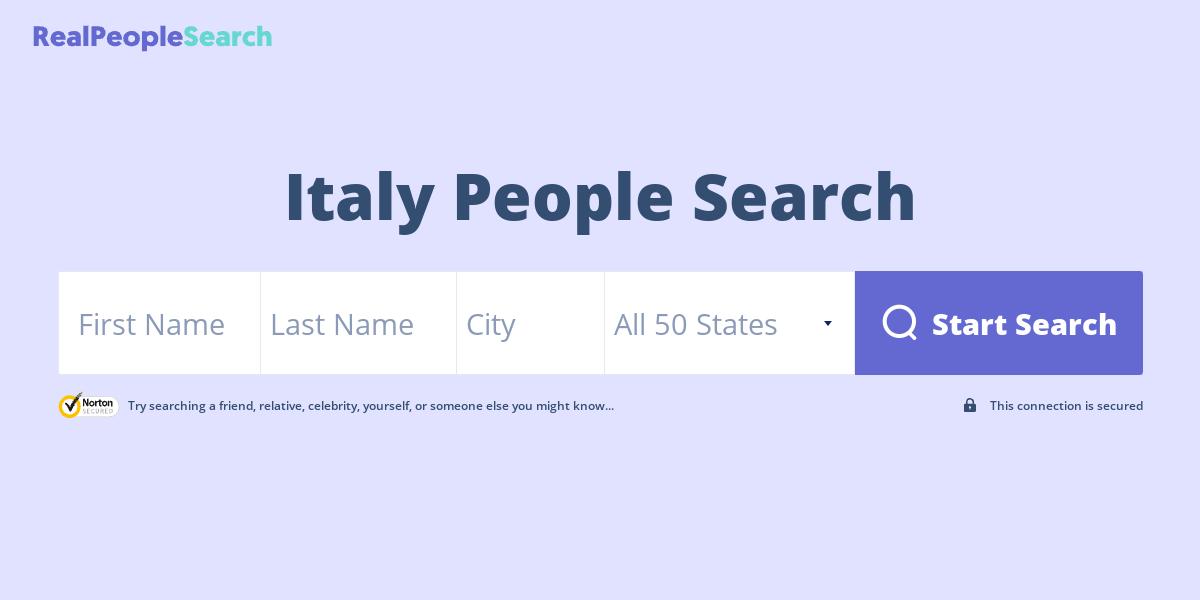Italy People Search