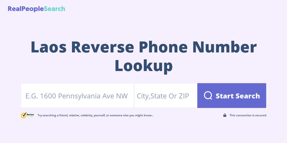 Laos Reverse Phone Number Lookup & Search