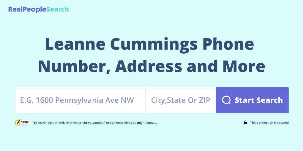 Leanne Cummings Phone Number, Address and More｜ RealPeopleSearch