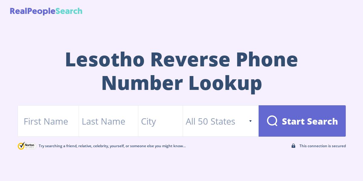 Lesotho Reverse Phone Number Lookup & Search