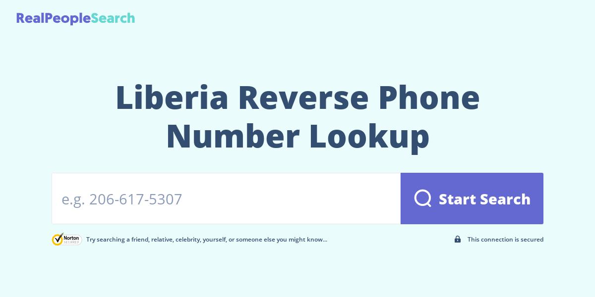 Liberia Reverse Phone Number Lookup & Search