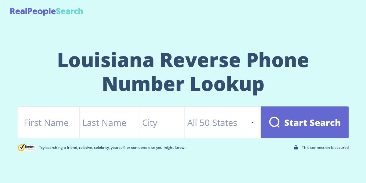 Louisiana Reverse Phone Number Lookup & Search