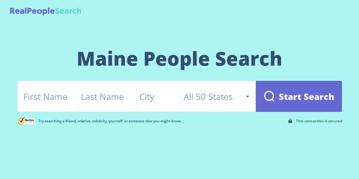 Maine People Search