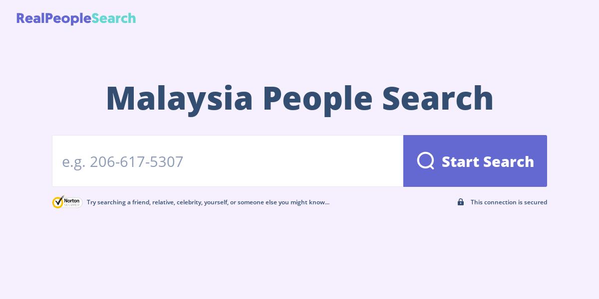 Malaysia People Search