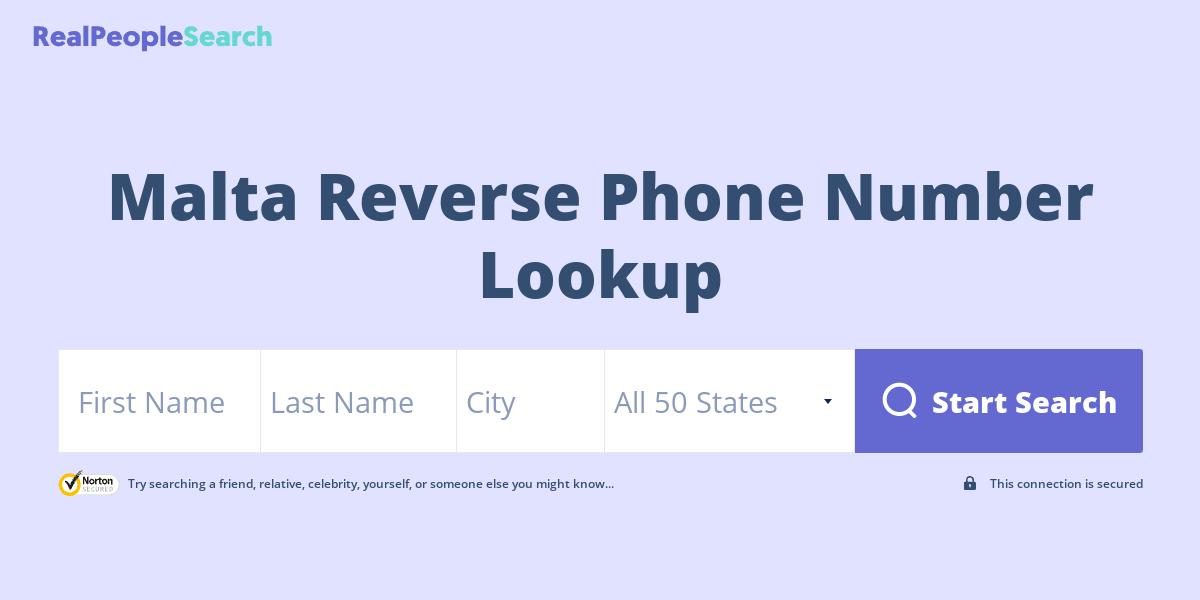 Malta Reverse Phone Number Lookup & Search