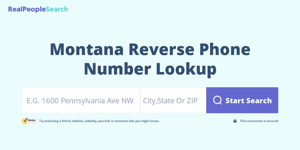 Montana Reverse Phone Number Lookup & Search