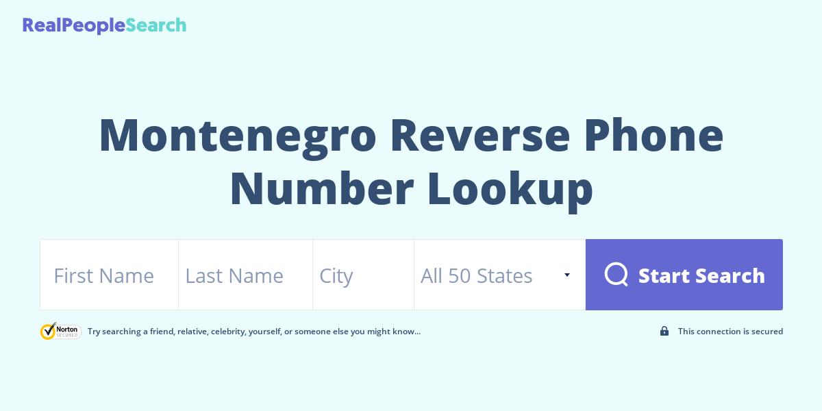 Montenegro Reverse Phone Number Lookup & Search