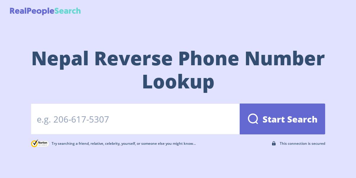 Nepal Reverse Phone Number Lookup & Search