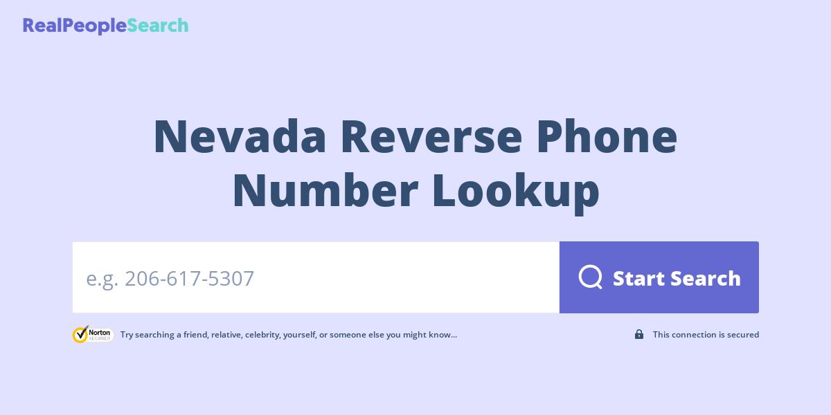 Nevada Reverse Phone Number Lookup & Search