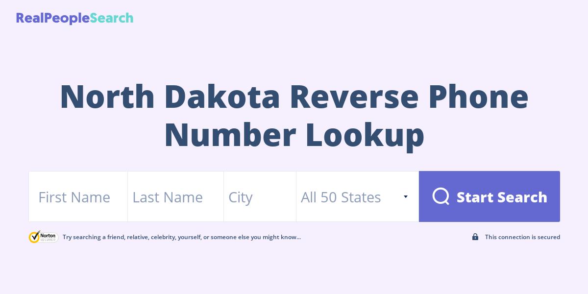 North Dakota Reverse Phone Number Lookup & Search