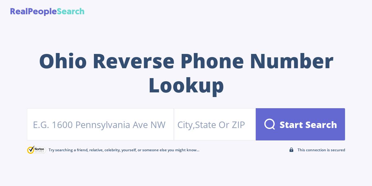 Ohio Reverse Phone Number Lookup & Search