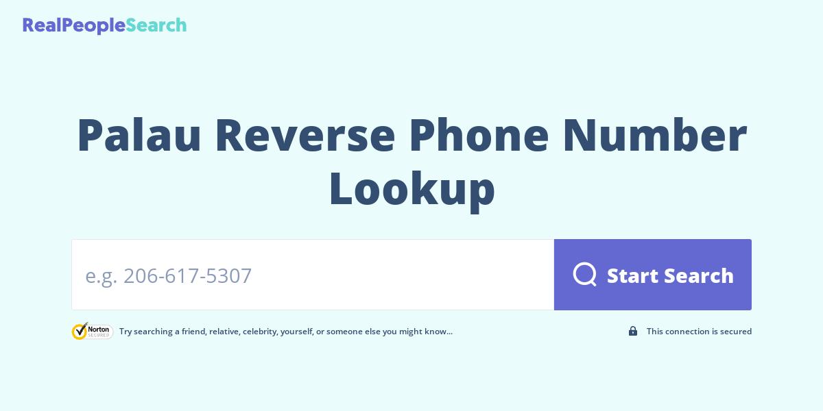 Palau Reverse Phone Number Lookup & Search