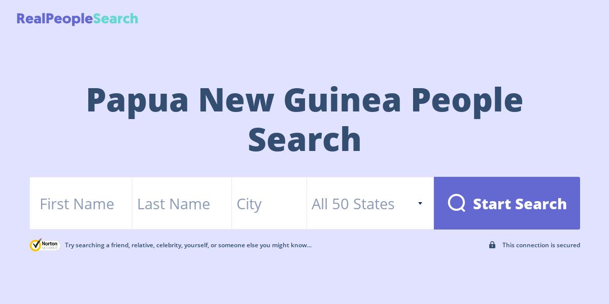 Papua New Guinea People Search
