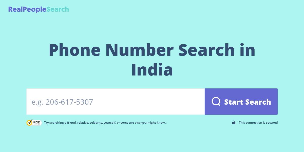 Phone Number Search in India