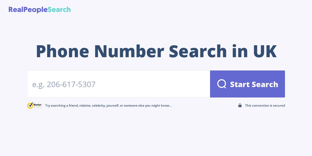 Phone Number Search in UK