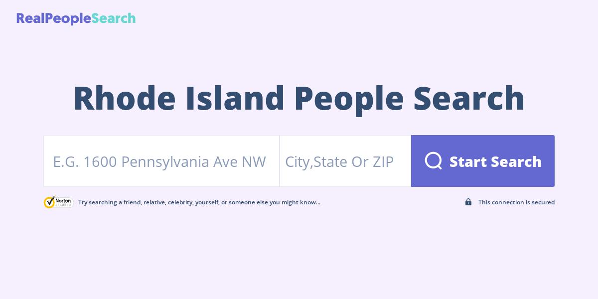 Rhode Island People Search