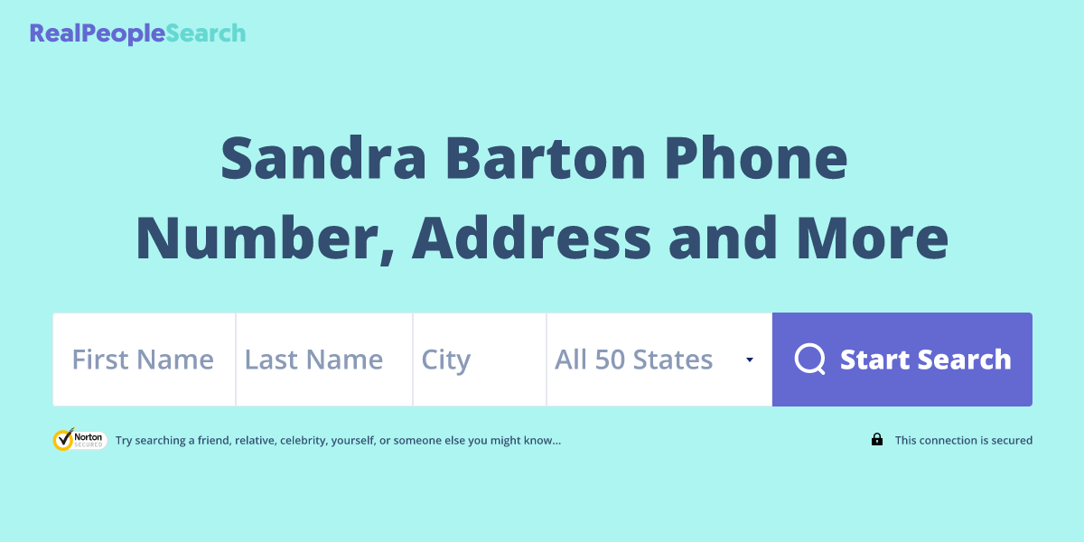 Sandra Barton Phone Number, Address and More｜ RealPeopleSearch