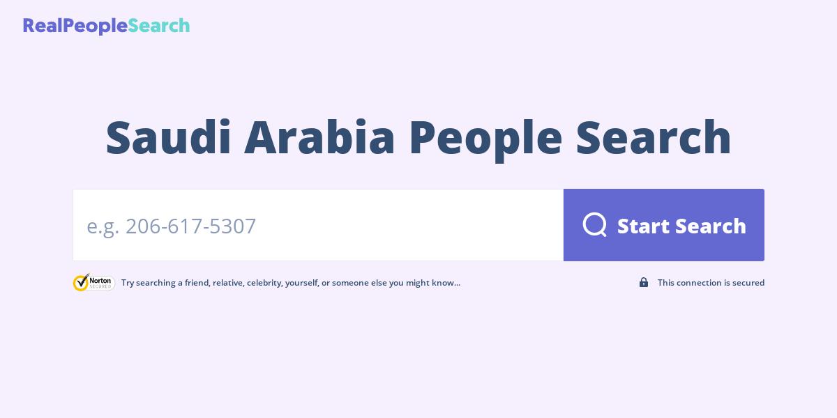 Saudi Arabia People Search