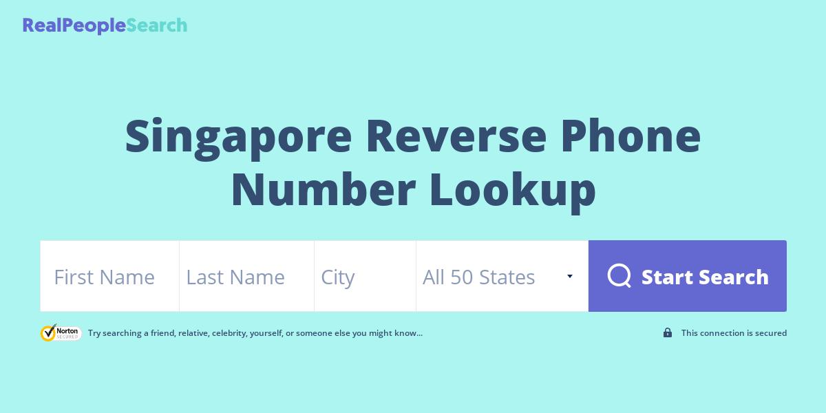 Singapore Reverse Phone Number Lookup & Search