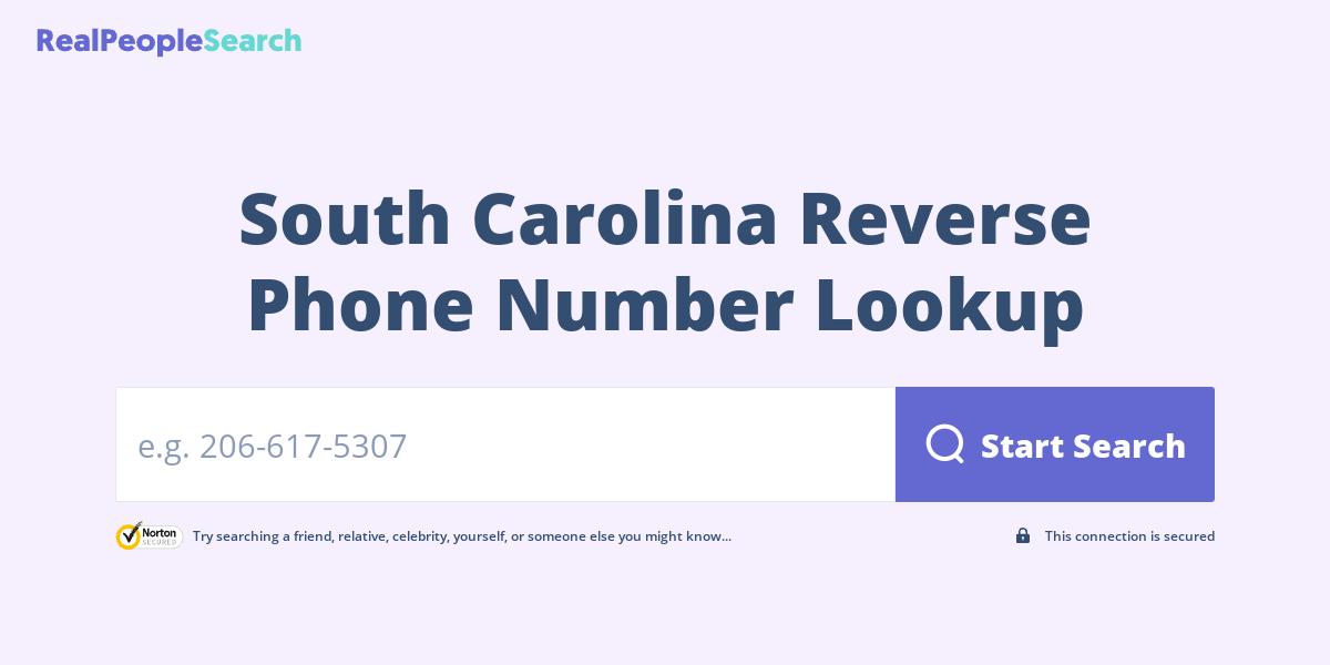 South Carolina Reverse Phone Number Lookup & Search
