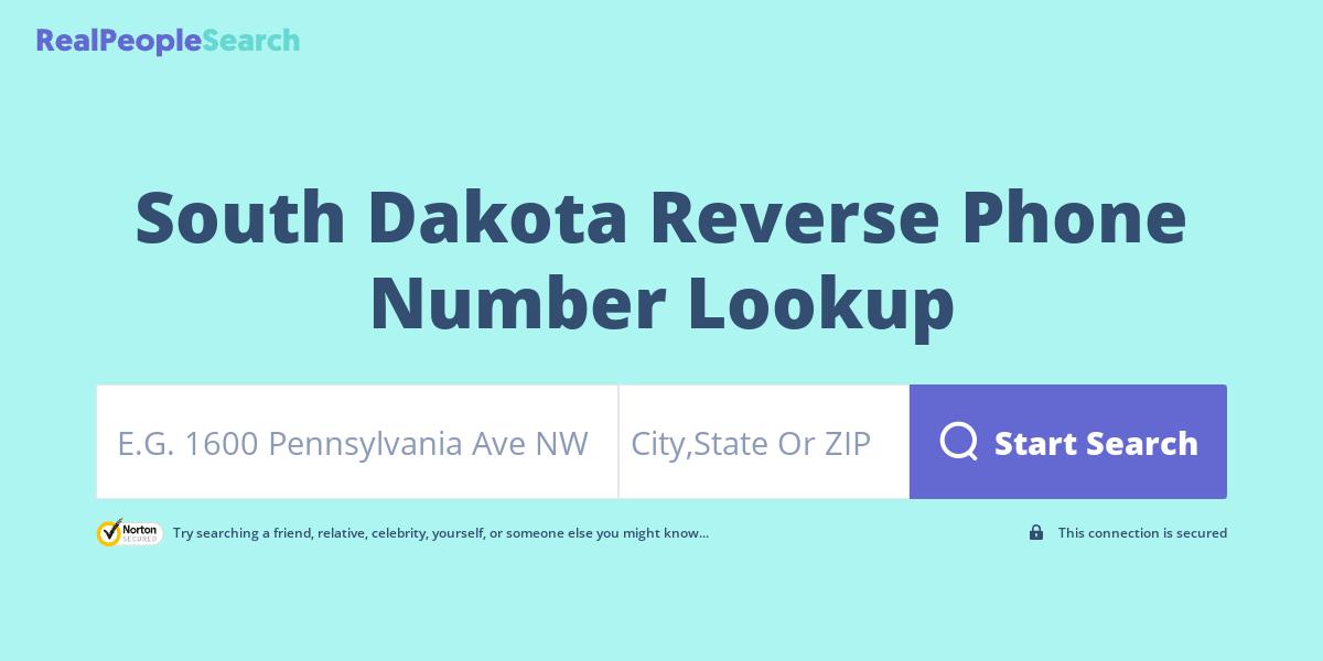 South Dakota Reverse Phone Number Lookup & Search