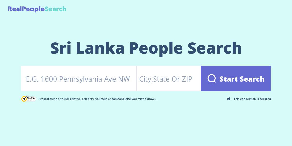 Sri Lanka People Search