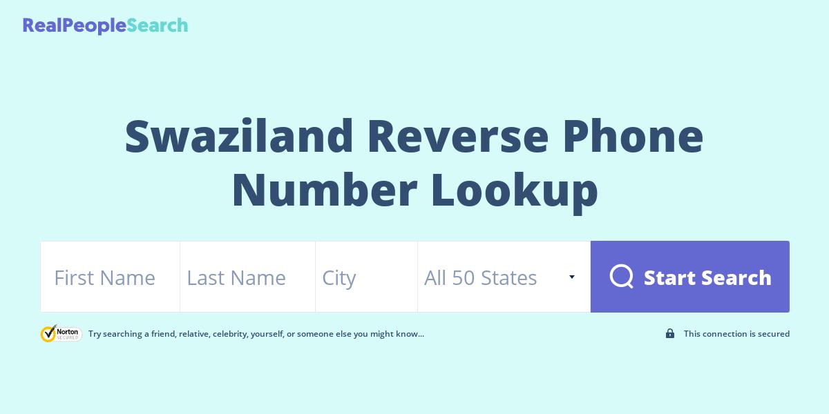 Swaziland Reverse Phone Number Lookup & Search