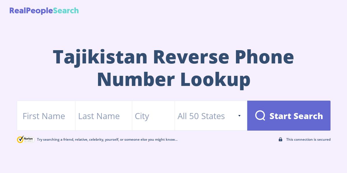 Tajikistan Reverse Phone Number Lookup & Search