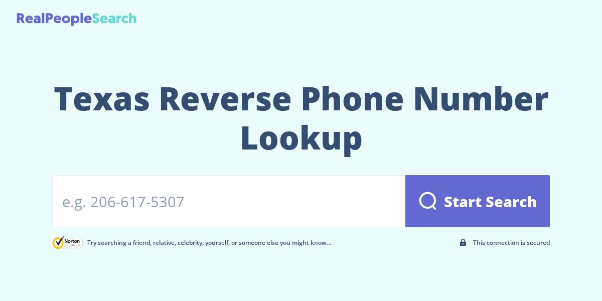 Texas Reverse Phone Number Lookup & Search