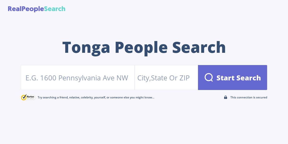 Tonga People Search